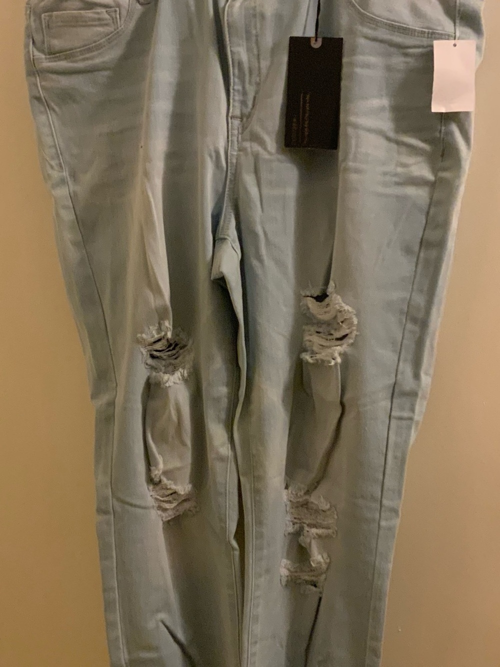 refuge Light Wash Distressed Boyfriend Jeans